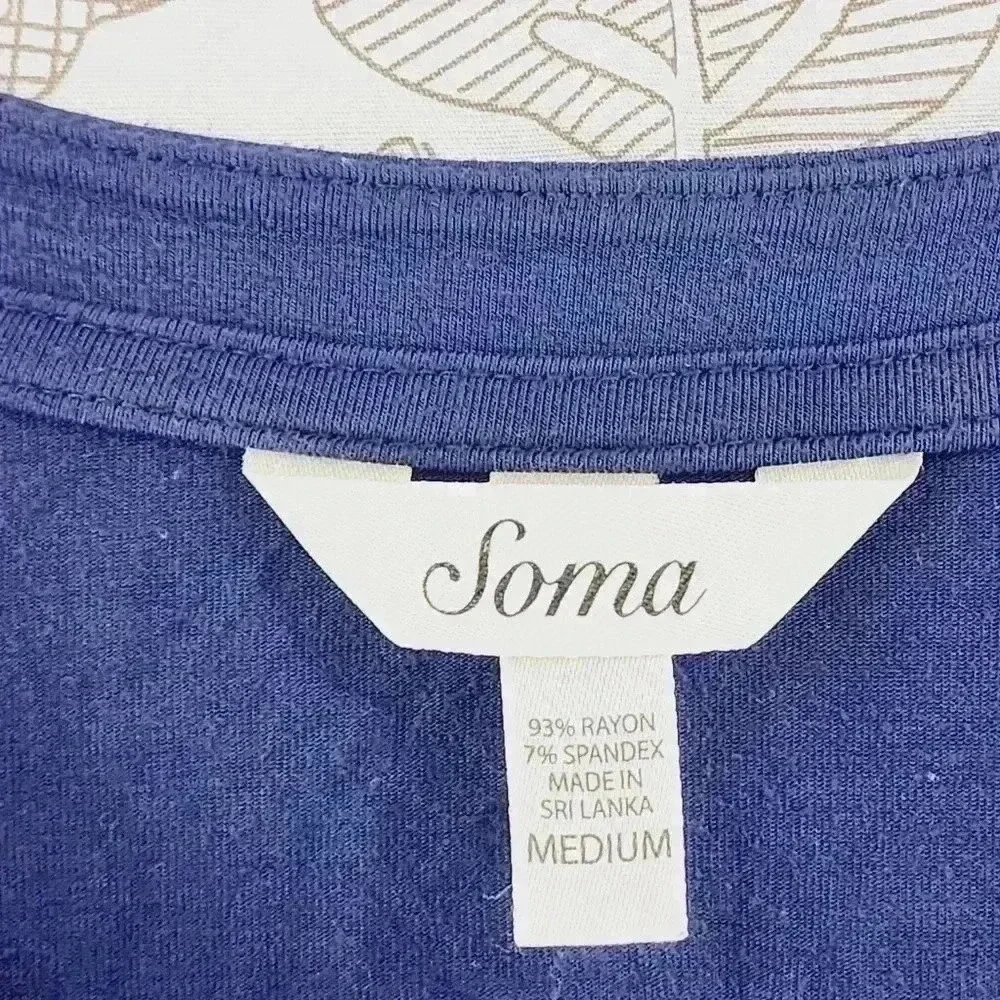 Soma Lounge Scoop neck Long sleeve Women's Top M